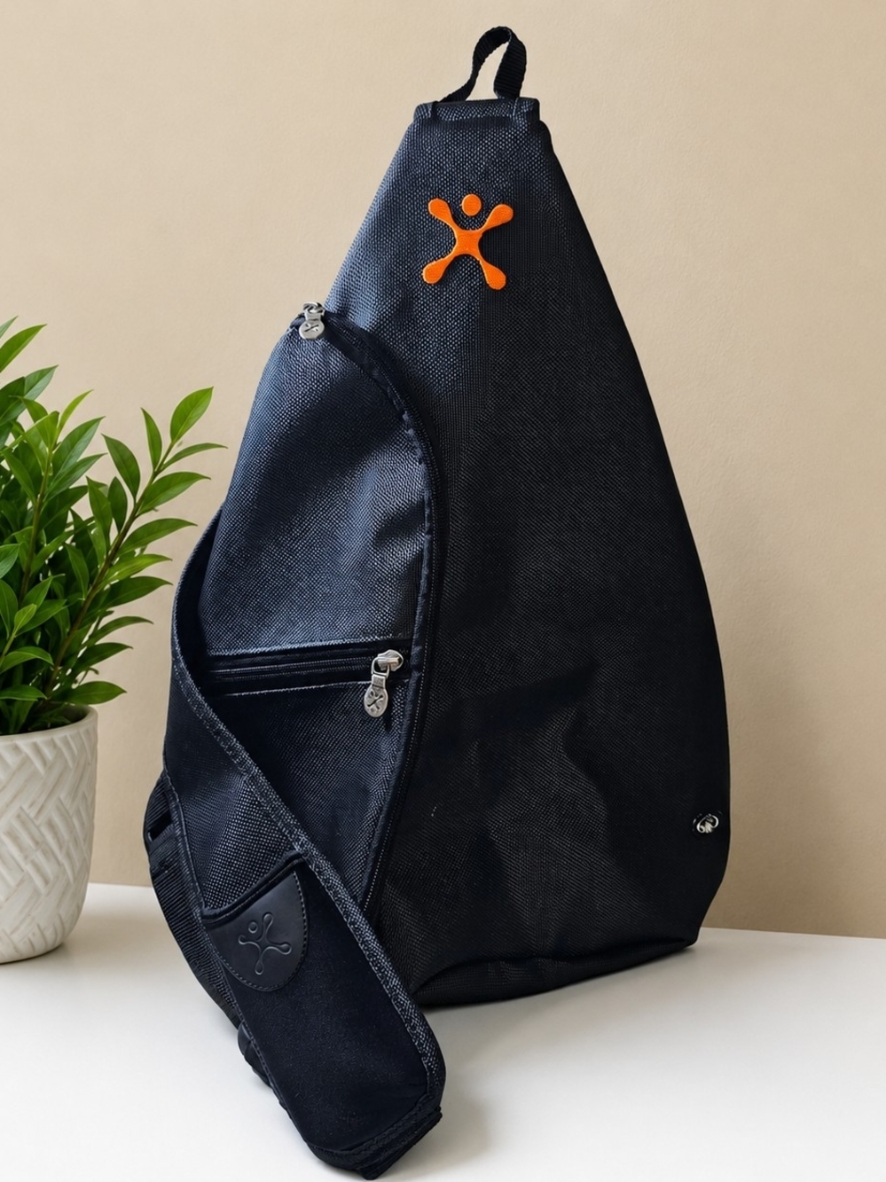 Rare Cingular Wireless Employee Sling Bag Crossbody Messenger Black Promo Medium